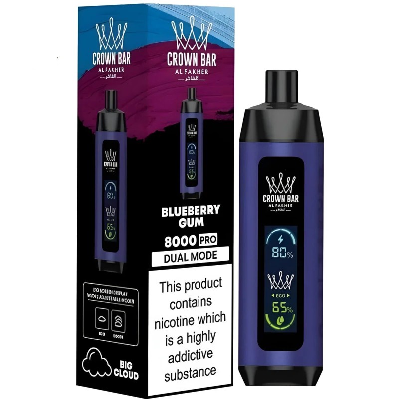 CROWN BAR 8000 PRO- BLUEBERRY GUM