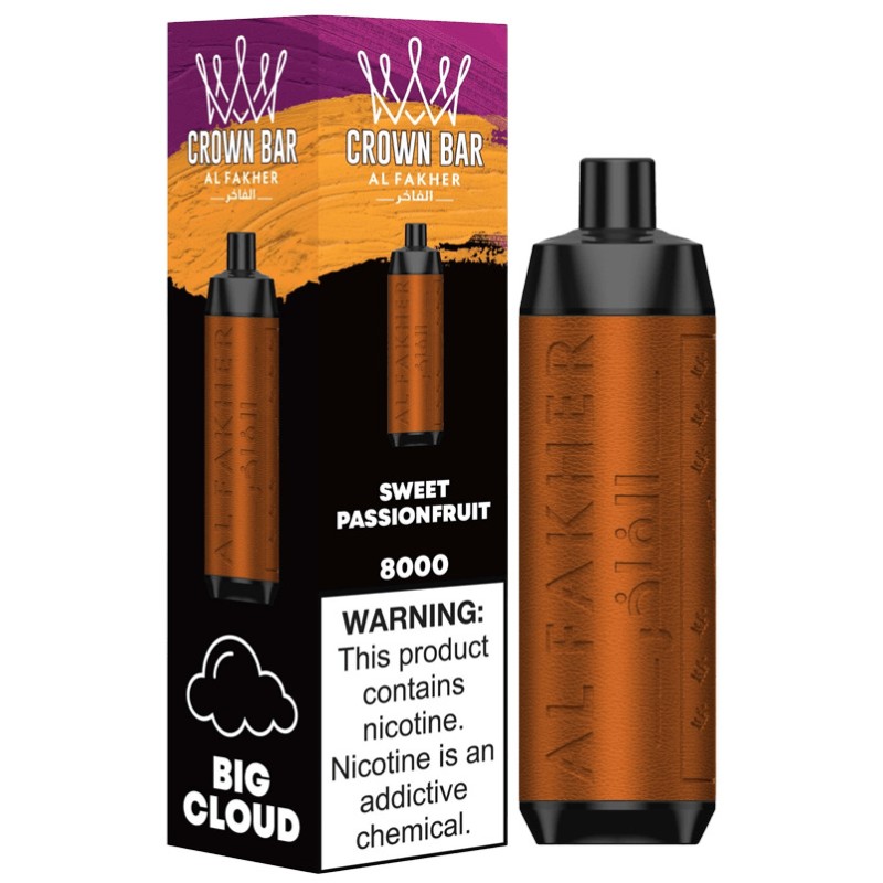 CROWN BAR 8000- SWEET PASSIONFRUIT