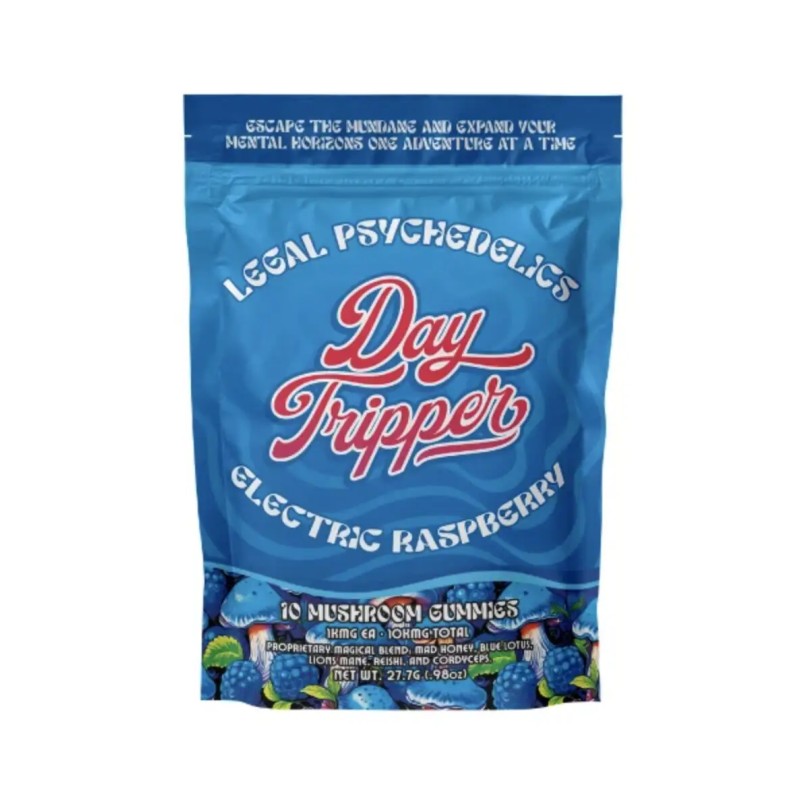 DAY TRIPPER MUSHROOM 10 GUMMIES- ELECTRIC RASPBERRY