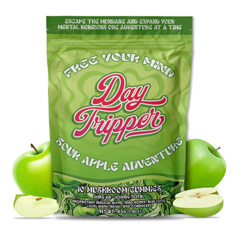 DAY TRIPPER MUSHROOM 10 GUMMIES- SOUR APPLE