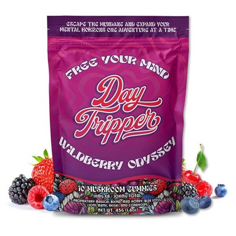 DAY TRIPPER MUSHROOM 10 GUMMIES- WILD BERRY ODDYSSEY