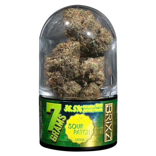 DAZED 7G 5CT BRIXZ THCA FLOWER JAR DISPENSER- SOUR PATCH (S)