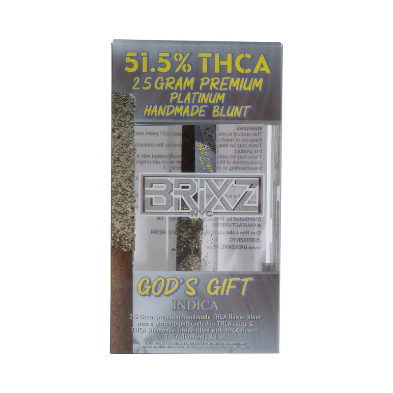 DAZED BRIXZ 51.5% THCA 2.5G PREMIUM BLUNT 5CT- GOD'S GIFT (I)