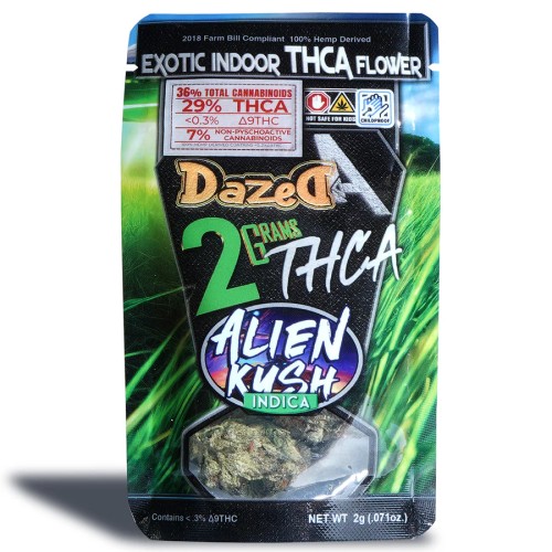 DAZED FLOWER 2G 25CT ALIEN KUSH INDICA