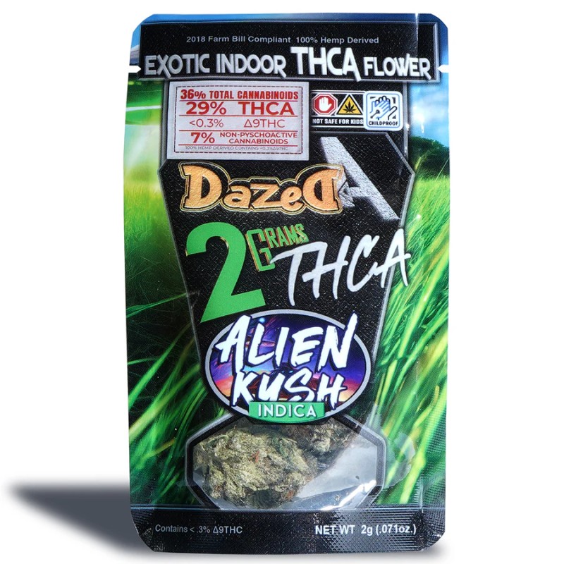 DAZED FLOWER 2G 25CT ALIEN KUSH INDICA