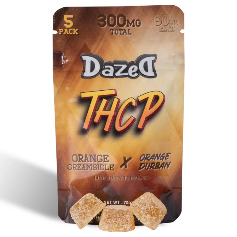 DAZED GUMMY THCP 60MG 15PACK ORANGE CREAMSICLE X ORANGE DURBAN