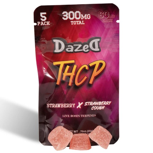 DAZED GUMMY THCP 60MG 15PACK STRAWBERRY X STRAWBERRY COUGH