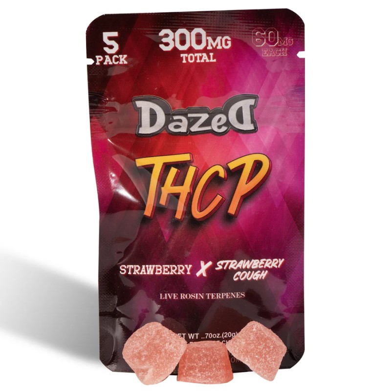 DAZED GUMMY THCP 60MG 15PACK STRAWBERRY X STRAWBERRY COUGH
