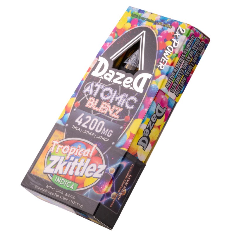 DAZED NIMBUZ ATOMIC BLENZ 4200MG TROPICAL ZKITTLEZ INDICA