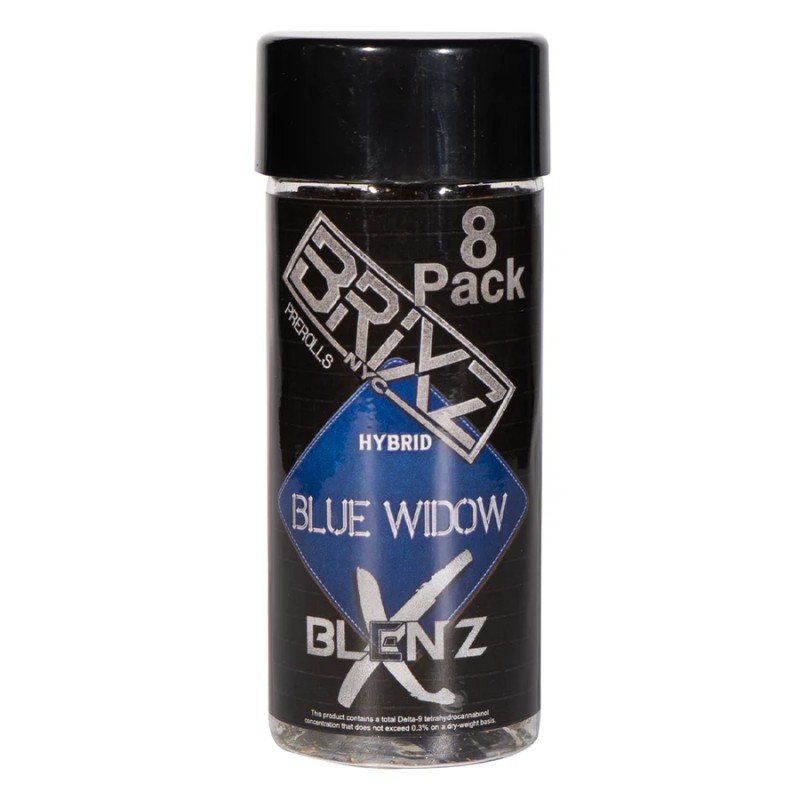 DAZED PREROLL 8PK BRIXZ X BLEND BLUE WIDOW HYBRID