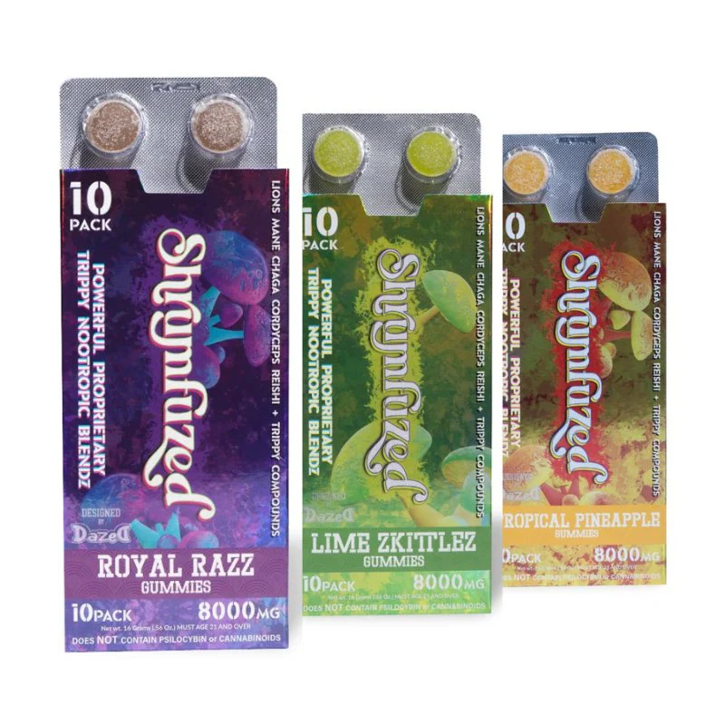 DAZED SHRUMFUZED 10PK 8000MG- ASSORTED FLAVORS