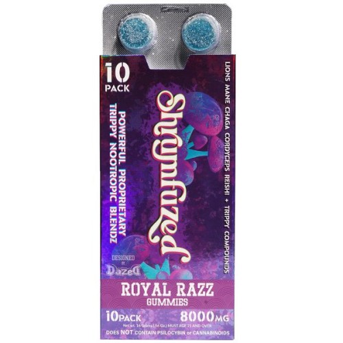 DAZED SHRUMFUZED 10PK 8000MG ROYAL RAZZ GUMMIES