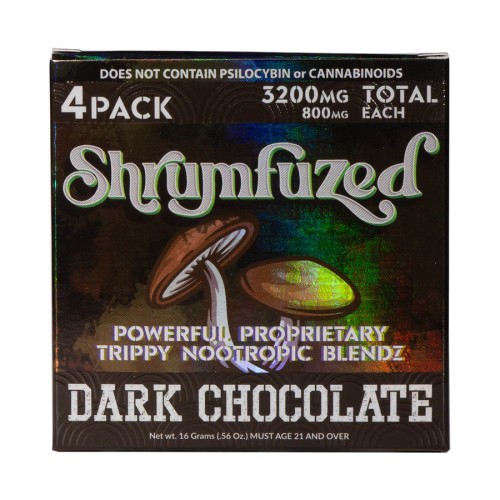 DAZED SHRUMFUZED 4PK 10CT 3200MG GUMMIES - DARK CHOCOLATE