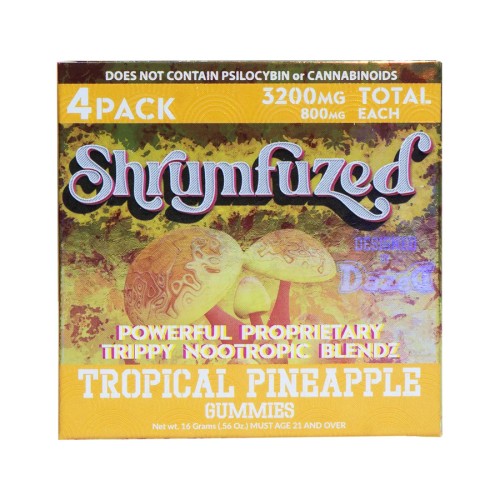 DAZED SHRUMFUZED 4PK 3200MG GUMMIES- TROPICAL PINEAPPLE
