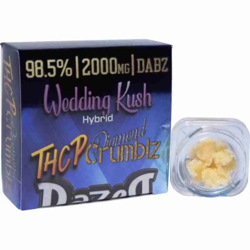DAZED THCP DIAMOND CRUMBLZ 4PK 98.5% 2G DABZ- WEDDING KUSH (H)
