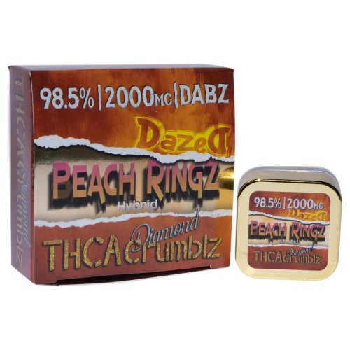 DAZED THCA DIAMOND CRUMBLZ 4PK 98.5% 2G DABZ- PEACH RINGZ (H)