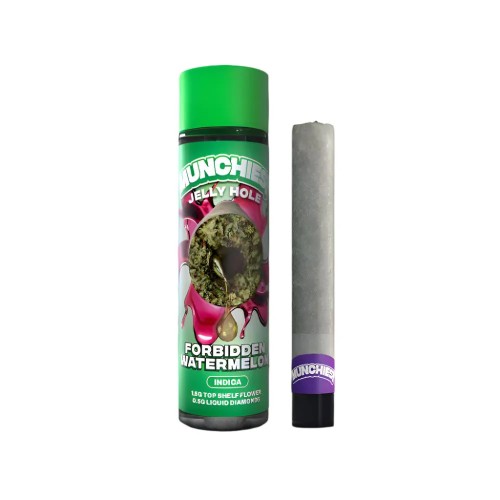 DELTA MUNCHIES 2G THC-A JELLY HOLES PREROLLS 10PK - FORBIDDEN WATERMELON (I)