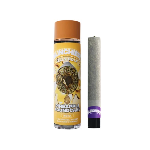 DELTA MUNCHIES 2G THC-A JELLY HOLES PREROLLS 10PK - PINEAPPLE POUNDCAKE (I)