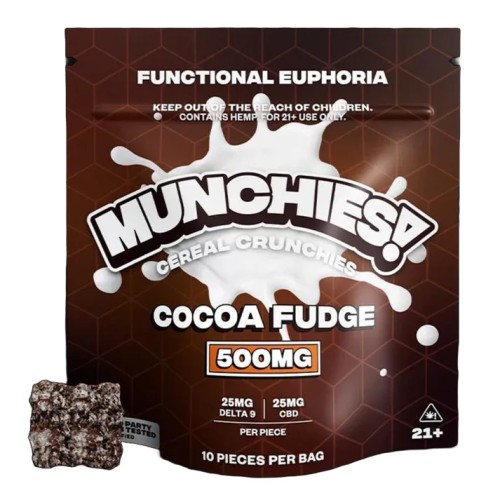 DELTA MUNCHIES 500MG D9 CEREAL CRUNCHIES - COCOA FUDGE