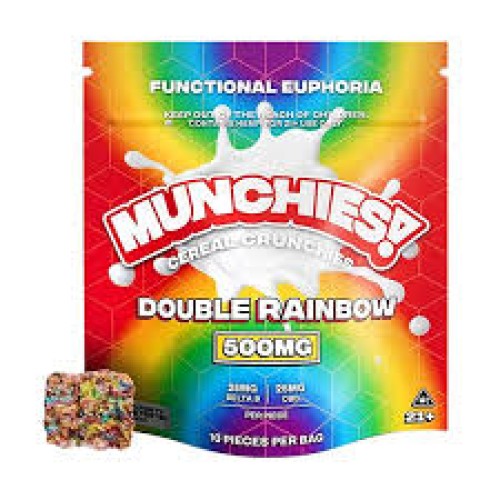 DELTA MUNCHIES 500MG D9 CEREAL CRUNCHIES - DOUBLE RAINBOW