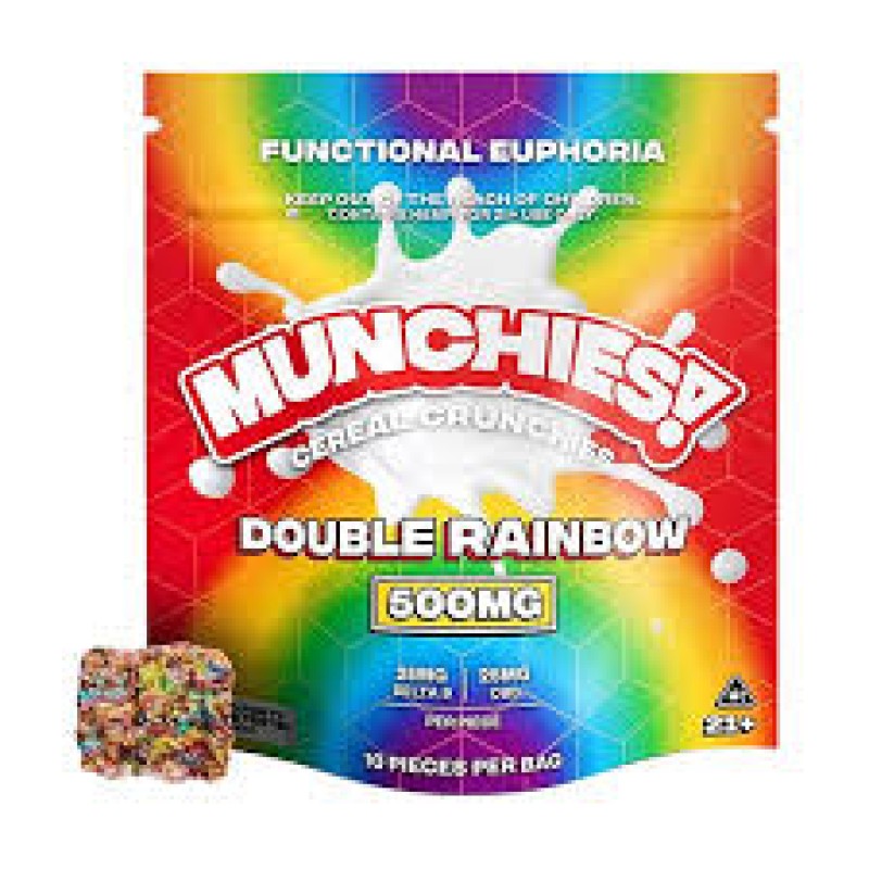 DELTA MUNCHIES 500MG D9 CEREAL CRUNCHIES - DOUBLE RAINBOW
