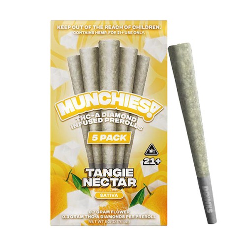 DELTA MUNCHIES 5PK PREROLL THCA- TANGIE NECTAR (S)