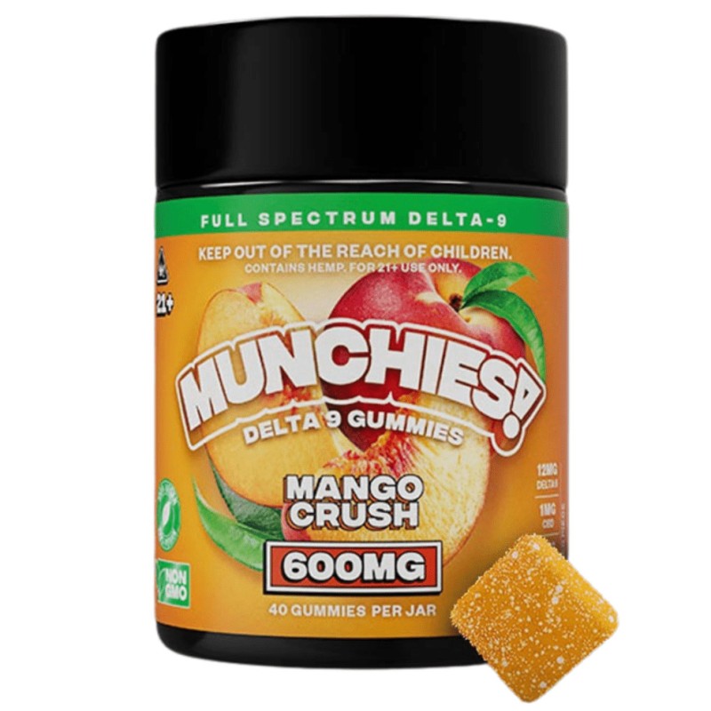 DELTA MUNCHIES D9 GUMMIES - MANGO CRUSH