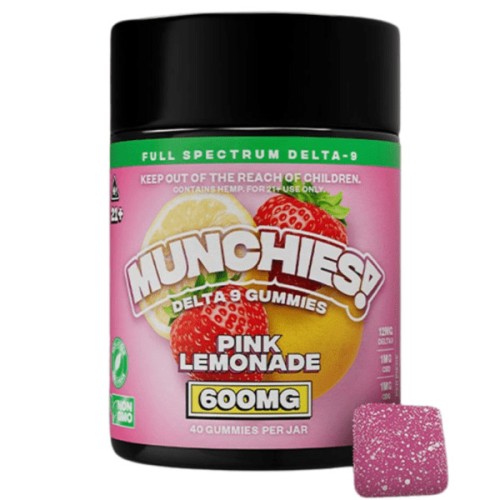 DELTA MUNCHIES D9 GUMMIES - PINK LEMONADE