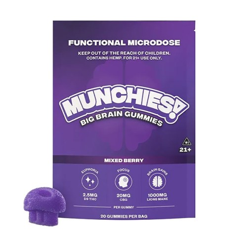 DELTA MUNCHIES MICRODOSE GUMMIES - MIXED BERRY
