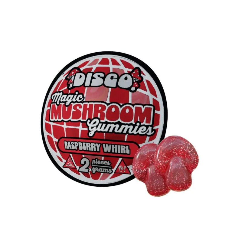 DISCO 8G MUSHROOM GUMMY 6PK- RASPBERRY WHIRL