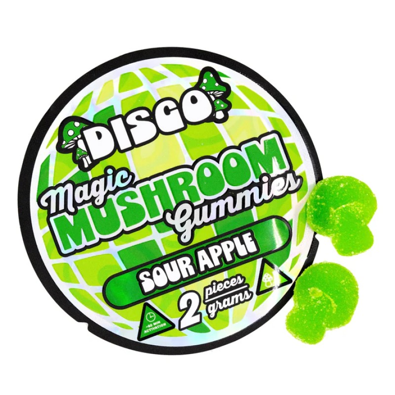 DISCO MUSHROOM 20PK/2PC GRAVITY DISPLAY- SOUR APPLE