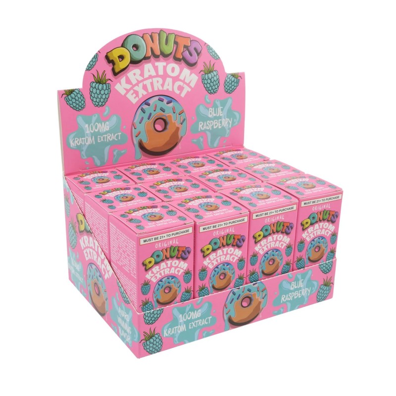 DONUTS KRATOM EXTRACT ORIGINAL 100MG- BLUE RASPBERRY