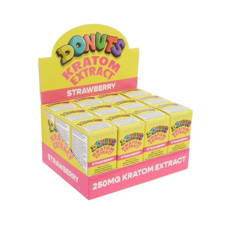 DONUTS KRATOM EXTRACT ORIGINAL 100MG-STRAWBERRY