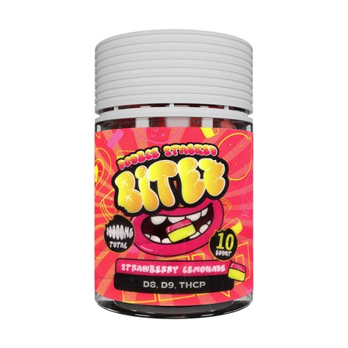 DOUBLE STACKED BITEZ 60000MG/10000 MG PER JAR GUMMIES- STRAWBERRY LEMONADE