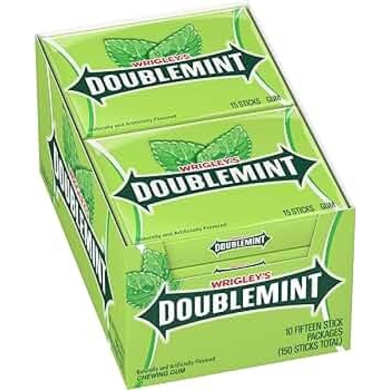 DOUBLEMINT GUM STRIPS 10PK - ASSORTED