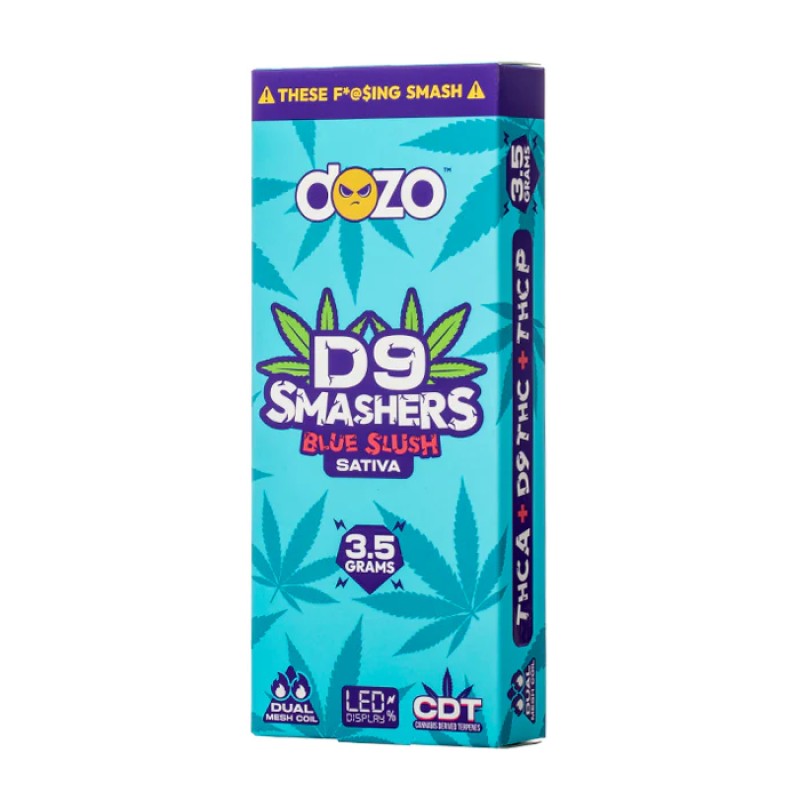 DOZO D9 SMASHERS 3.5G DISPO 5CT/BOX- BLUE SLUSH (S)