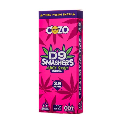 DOZO D9 SMASHERS 3.5G DISPO 5CT/BOX- JUICY FRUIT (I)