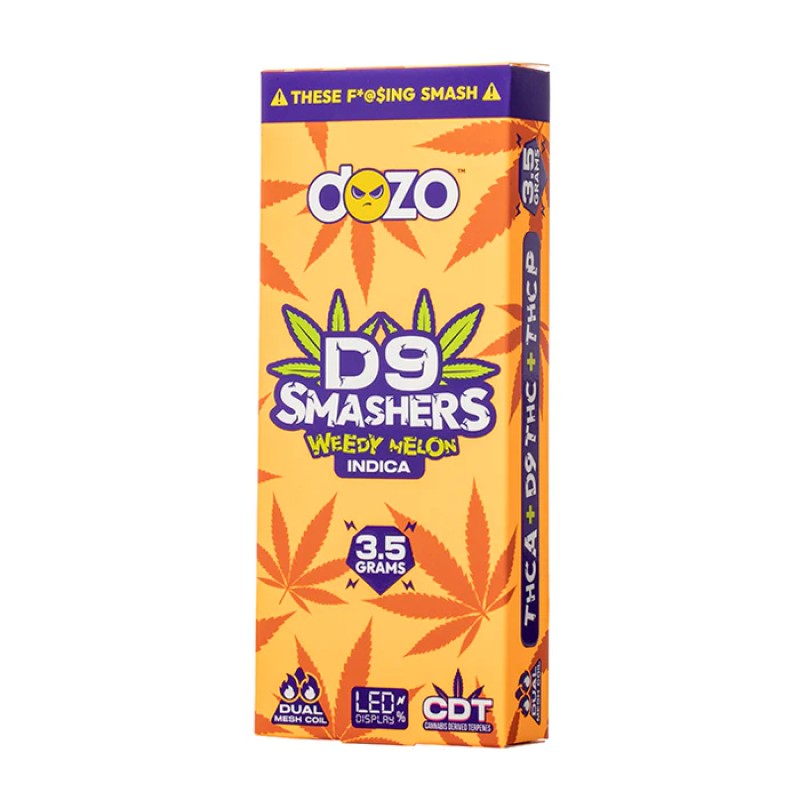 DOZO D9 SMASHERS 3.5G DISPO 5CT/BOX- WEEDY MELON (I)