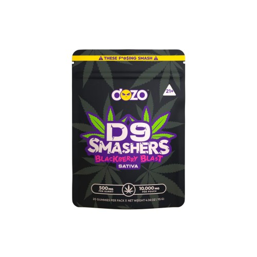 DOZO D9 SMASHERS GUMMIES 10000MG- BLACKBERRY BLAST (H)