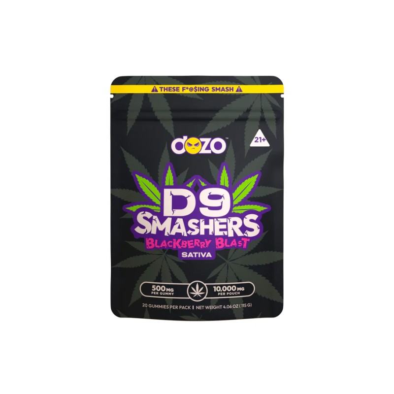 DOZO D9 SMASHERS GUMMIES 10000MG- BLACKBERRY BLAST (H)