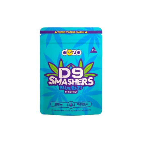 DOZO D9 SMASHERS GUMMIES 10000MG- BLUE RAZZ (H)