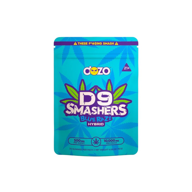 DOZO D9 SMASHERS GUMMIES 10000MG- BLUE RAZZ (H)