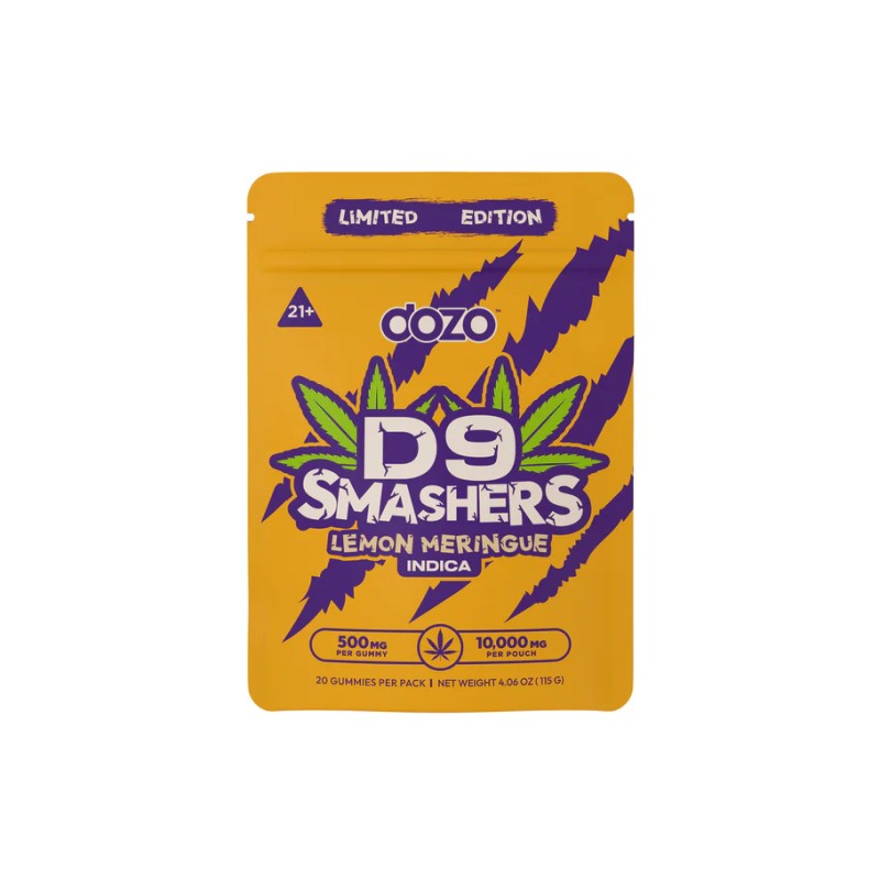 DOZO D9 SMASHERS GUMMIES 10000MG- LEMON MERINGUE (I)