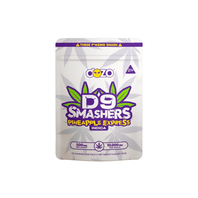 DOZO D9 SMASHERS GUMMIES 10000MG- PINEAPPLE EXPRESS (I)