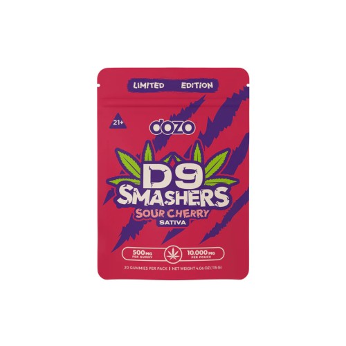 DOZO D9 SMASHERS GUMMIES 10000MG- SOUR CHERRY (S)