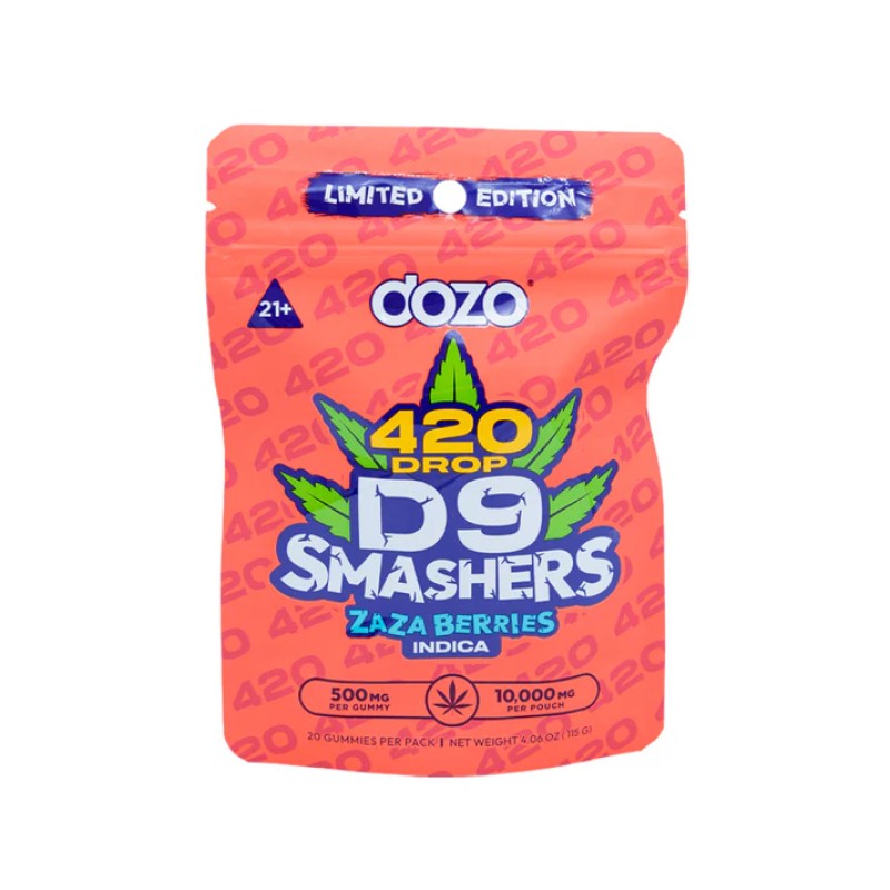 DOZO D9 SMASHERS GUMMIES 10000MG- ZAZA BERRIES (I)