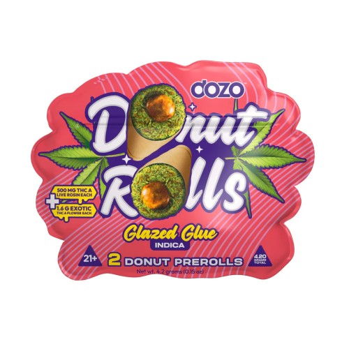 DOZO DONUT PREROLLS 5PC/BOX- GLAZED GLUE (I)