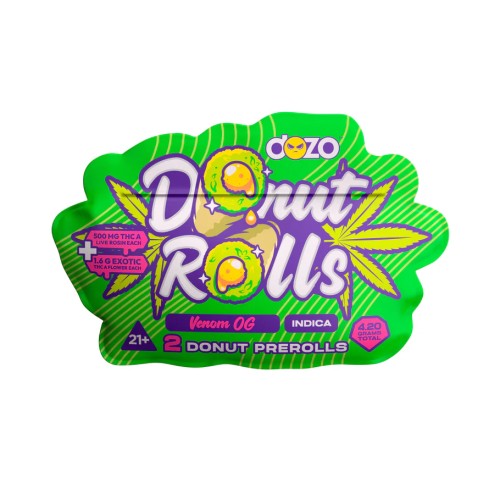 DOZO DONUT PREROLLS 5PC/BOX- VENOM OG (I)