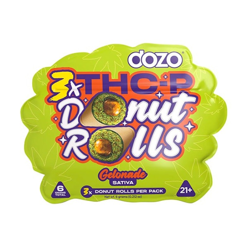 DOZO DONUT PREROLLS THC-P 2.1G 5PC/BOX 3CT- GELONADE (S)