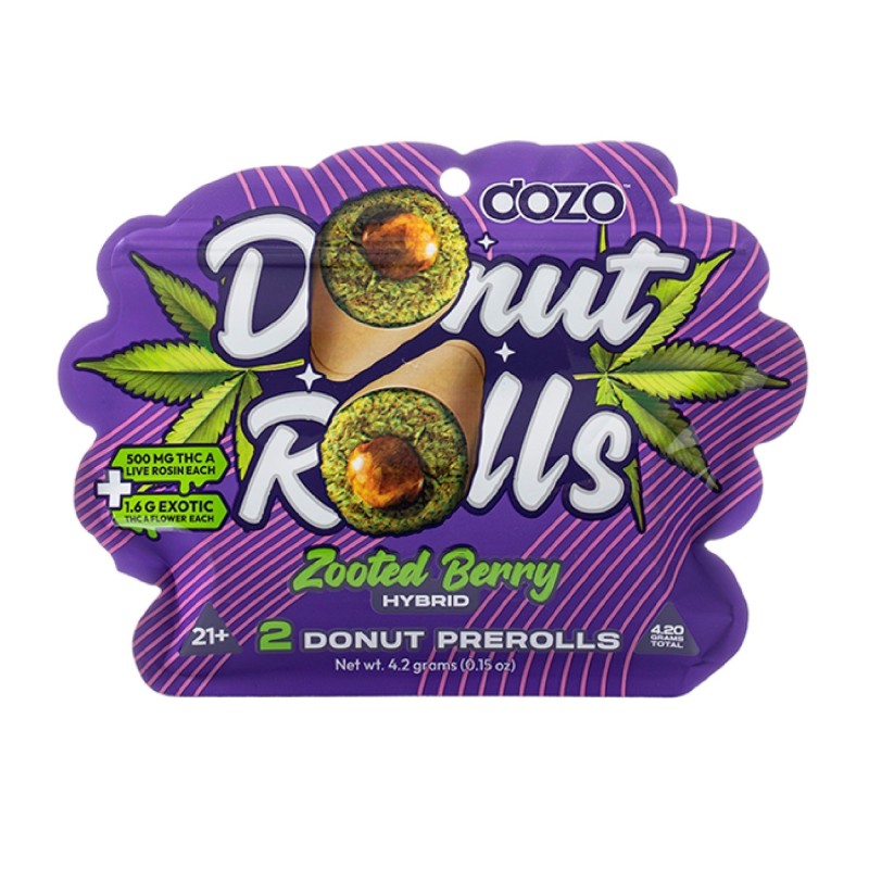 DOZO DONUT PREROLLS THC-P 2.1G 5PC/BOX 3CT- NOVA BISCOTTI (I)